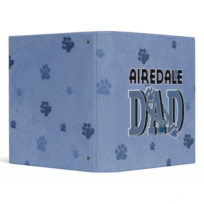 Airedale DAD 3 Ring Binders by FrankzPawPrintz