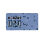 Airedale DAD Personalized Address Label
