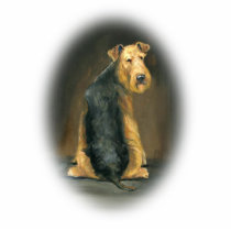 "Airedale" Dog Art Ornament photo sculptures