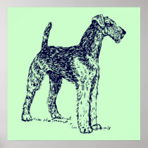 Airedale Dog Poster