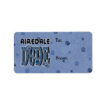 Airedale DUDE Custom Address Labels