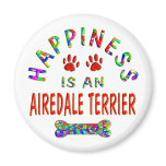 Airedale Happiness Fridge Magnet