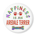 Airedale Happiness magnets by TLArnold4 Airedale Happiness magnets