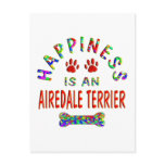 Airedale Happiness Postcards