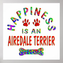 Airedale Happiness Print