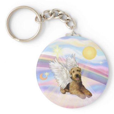 Airedale Key Chain by dogartgifts