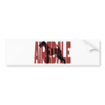 Airedale, King of Terriers, Silhouette Bumper Sticker