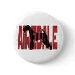 Airedale, King of Terriers, Silhouette Buttons
