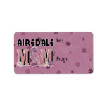 Airedale MOM Custom Address Labels