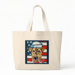 Airedale Navy Canvas Bag