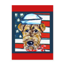 Airedale Navy postcards