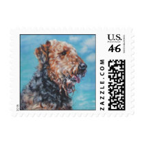 airedale postage stamp