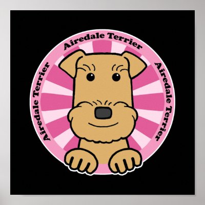 Airedale Poster by doggygraphics