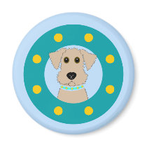 Airedale Puppy magnets by totallypainted Airedale Puppy magnets