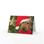 Airedale Season Greetings  card