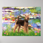 Airedale Terrier (#6) - Lilies #2 Posters