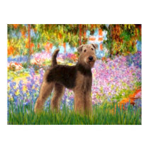 Airedale Terrier - (#6Garden) posters by masterpiecedogs Airedale Terrier - (#6Garden) posters