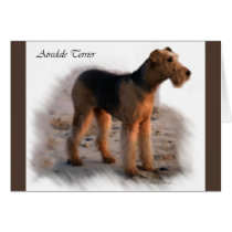 Airedale Terrier Art Gifts Greeting Cards