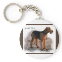 Airedale Terrier Art Gifts Key Chains