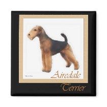 Airedale Terrier Art Gifts Refrigerator Magnet