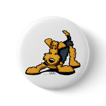 Airedale Terrier at Play Pins