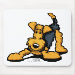Airedale Terrier at Play Mousepads