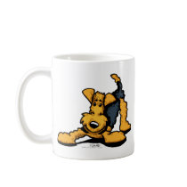 Airedale Terrier at Play Coffee Mug