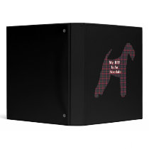 Airedale Terrier BFF Vinyl Binder
