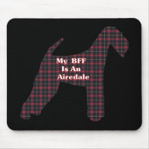Airedale Terrier BFF Gifts Mouse Mat