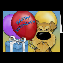Airedale Terrier Birthday Card cards