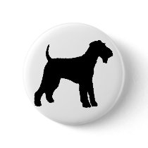 Airedale Terrier (black) Pin