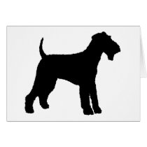 Airedale Terrier (black) Greeting Card
