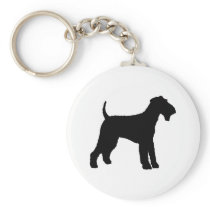 Airedale Terrier (black) Key Chains