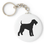 Airedale Terrier (black) Key Chains