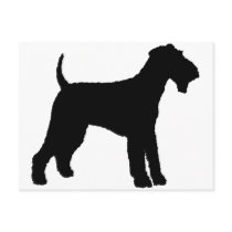 Airedale Terrier (black) Postcard