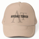 Airedale Terrier Breed Monogram Hats