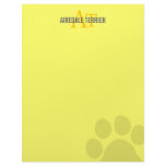 Airedale Terrier Breed Monogram Letterhead