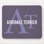 Airedale Terrier Breed Monogram Mousepads