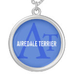 Airedale Terrier Breed Monogram Pendants