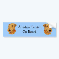 Airedale Terrier Bumper Sticker bumper stickers