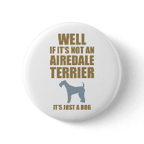 Airedale Terrier Button