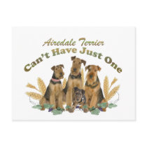 Airedale Terrier Can't Have Just One Postcards