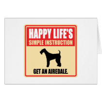 Airedale Terrier Card
