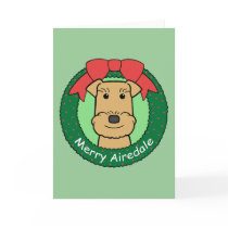 Airedale Terrier Christmas cards by dogcartoons Airedale Terrier Christmas cards