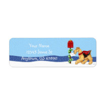 Airedale Terrier Christmas Dale Mail Labels labels