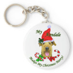 Airedale Terrier Christmas Gifts Key Chain