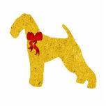 Airedale Terrier Christmas Ornament Acrylic Cut Out