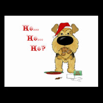 Airedale Terrier Christmas postcards