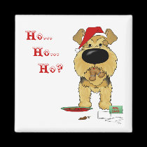 Airedale Terrier Christmas magnets