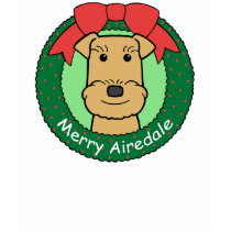 Airedale Terrier Christmas t-shirts by dogcartoons Airedale Terrier Christmas t-shirts